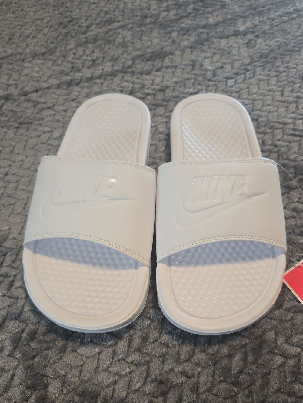 Nike Benassi JDI Women’s Slides Size 8 White New in Box NIB